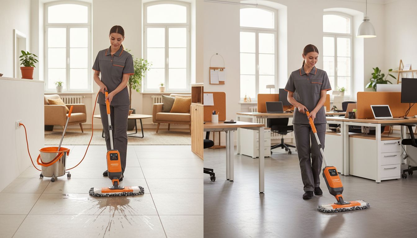 office electric mop types