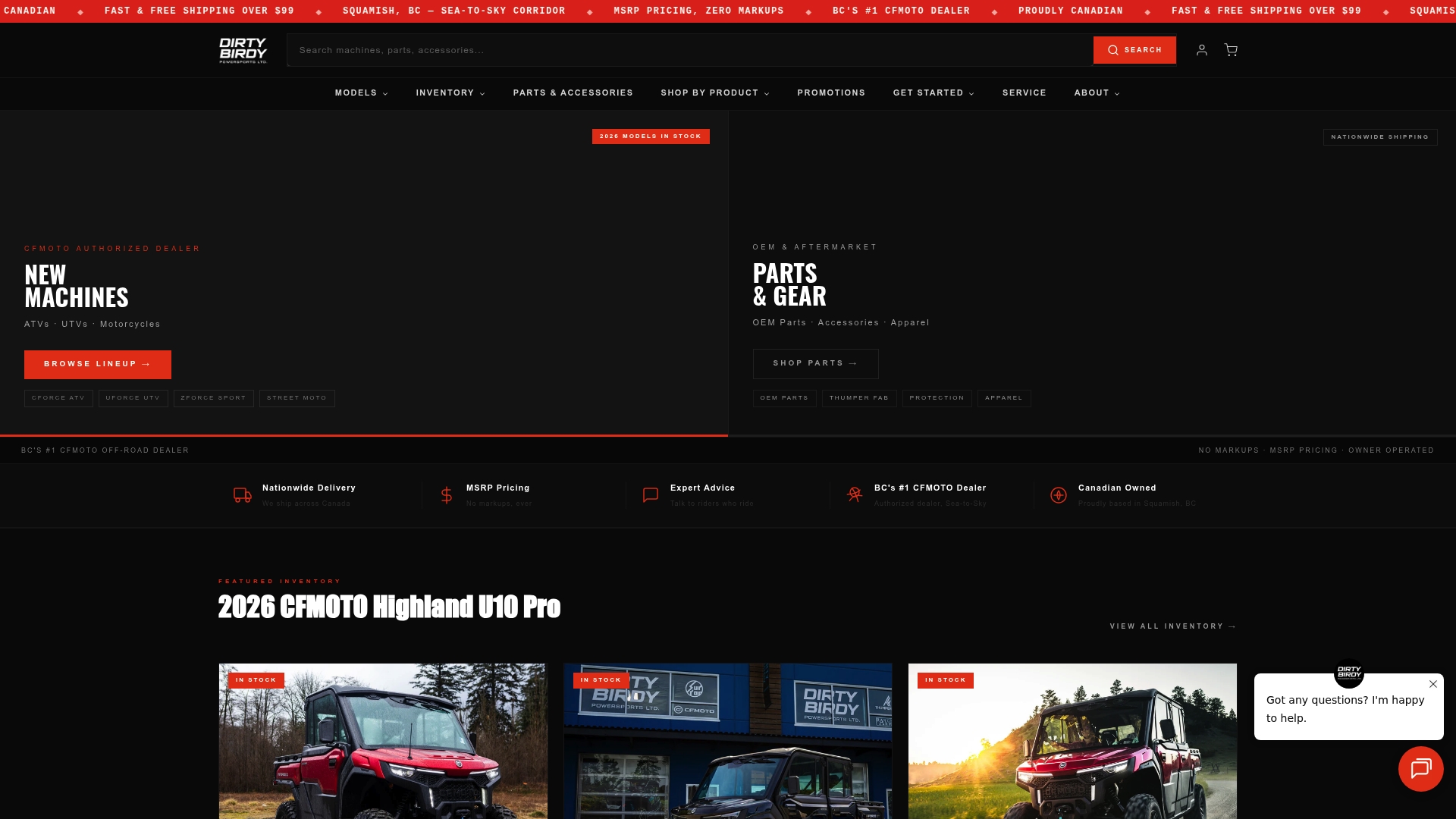 https://dirtybirdypowersports.com