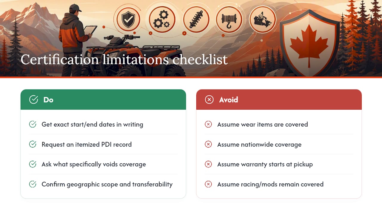 Where Certification Falls Short: Limitations and Exclusions — overview diagram