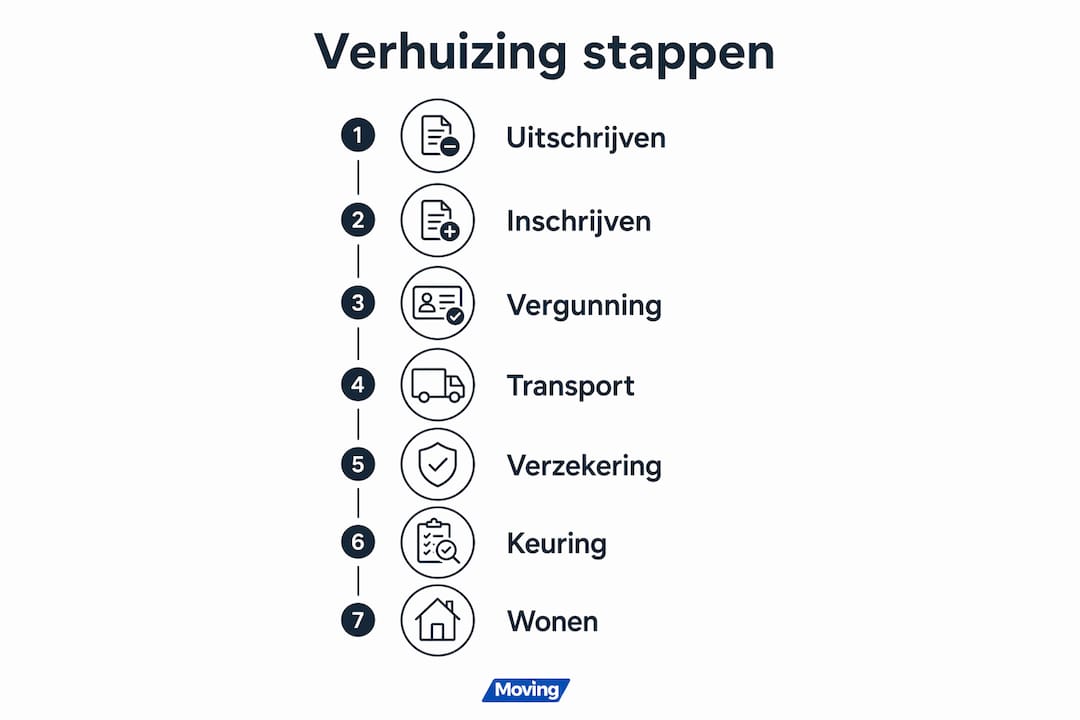 Handige infographic: alle stappen voor een zorgeloze verhuizing naar Zwitserland op een rij