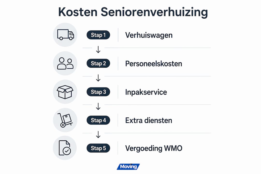 Overzicht: welke kosten komen kijken bij een seniorenverhuizing?