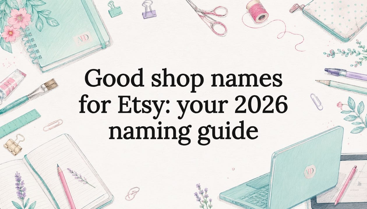 Good shop names for Etsy: your 2026 naming guide