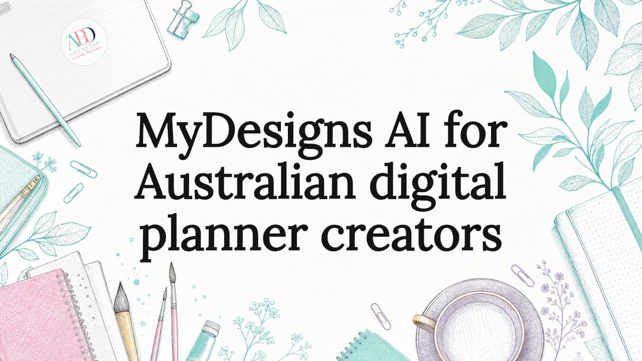 MyDesigns AI for Australian digital planner creators