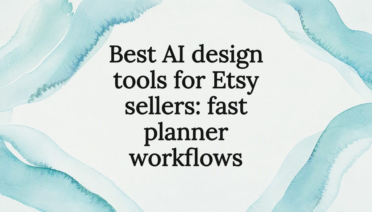 Best AI design tools for Etsy sellers: fast planner workflows