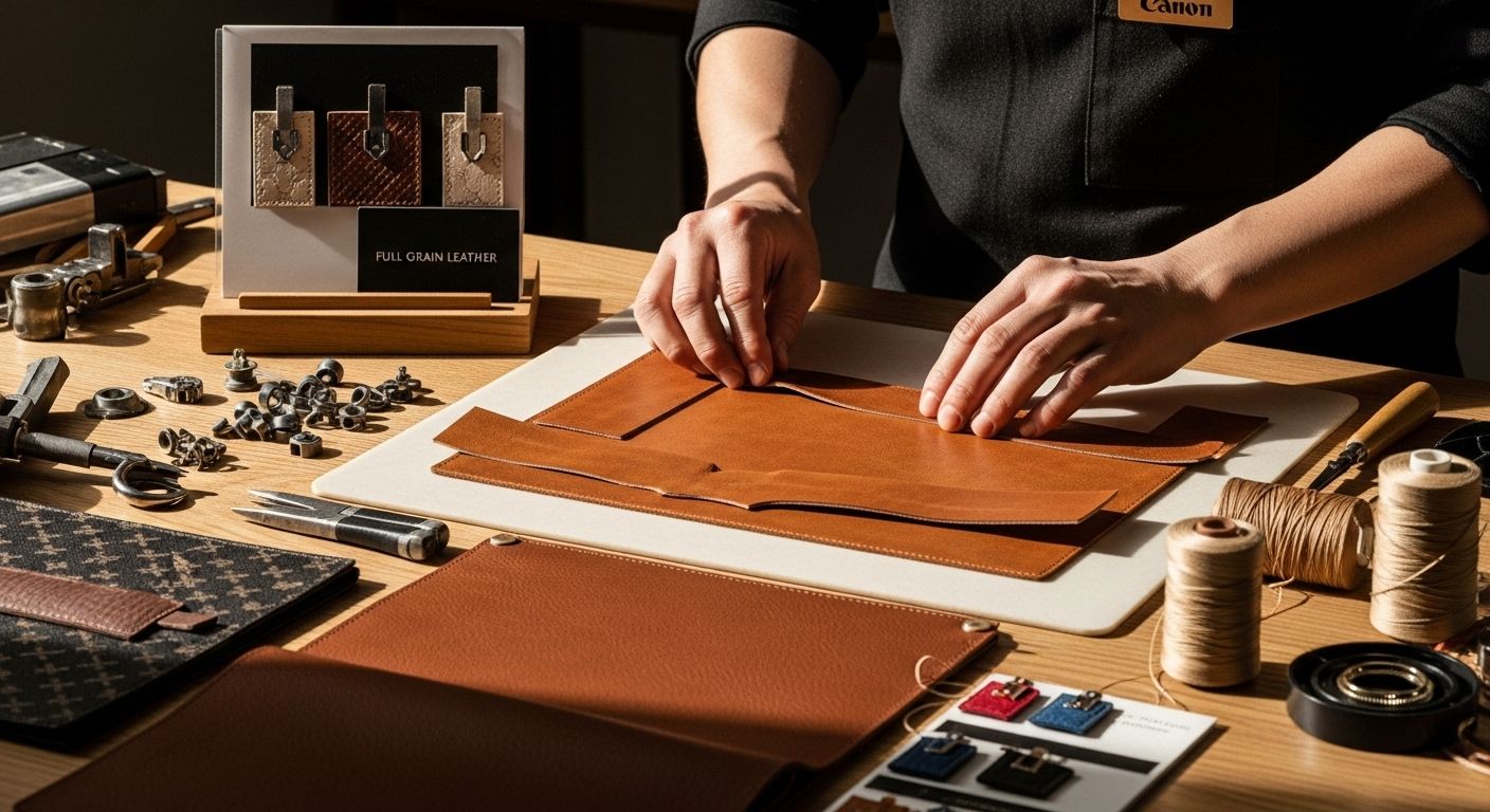 full grain leather selection