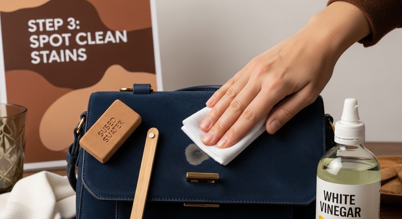 suede bag stain cleaning