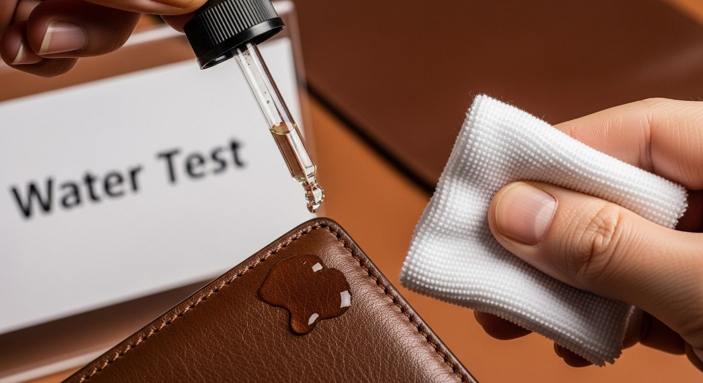 leather water test