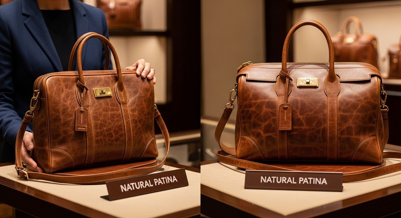 full grain leather patina
