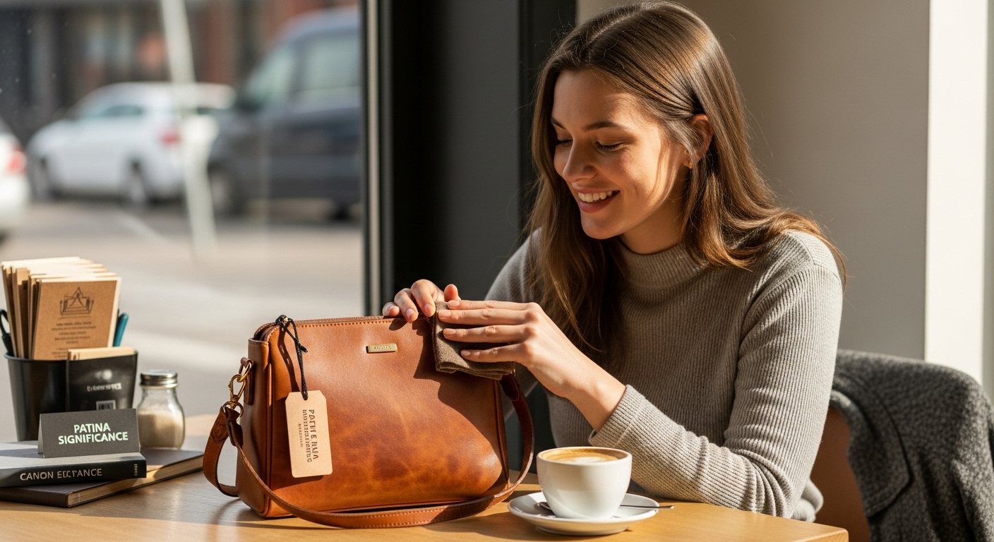 leather patina human interaction