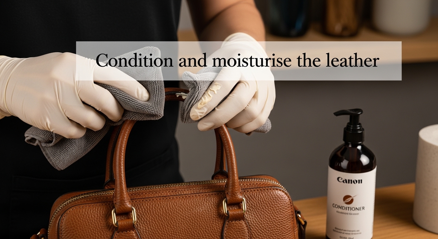 leather purse conditioning process