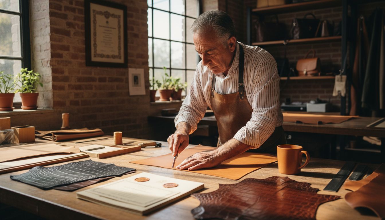 Italian leather selection