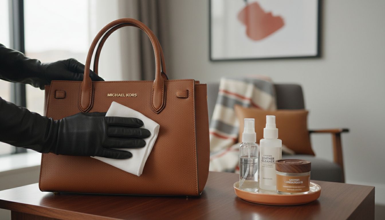cleaning leather purse