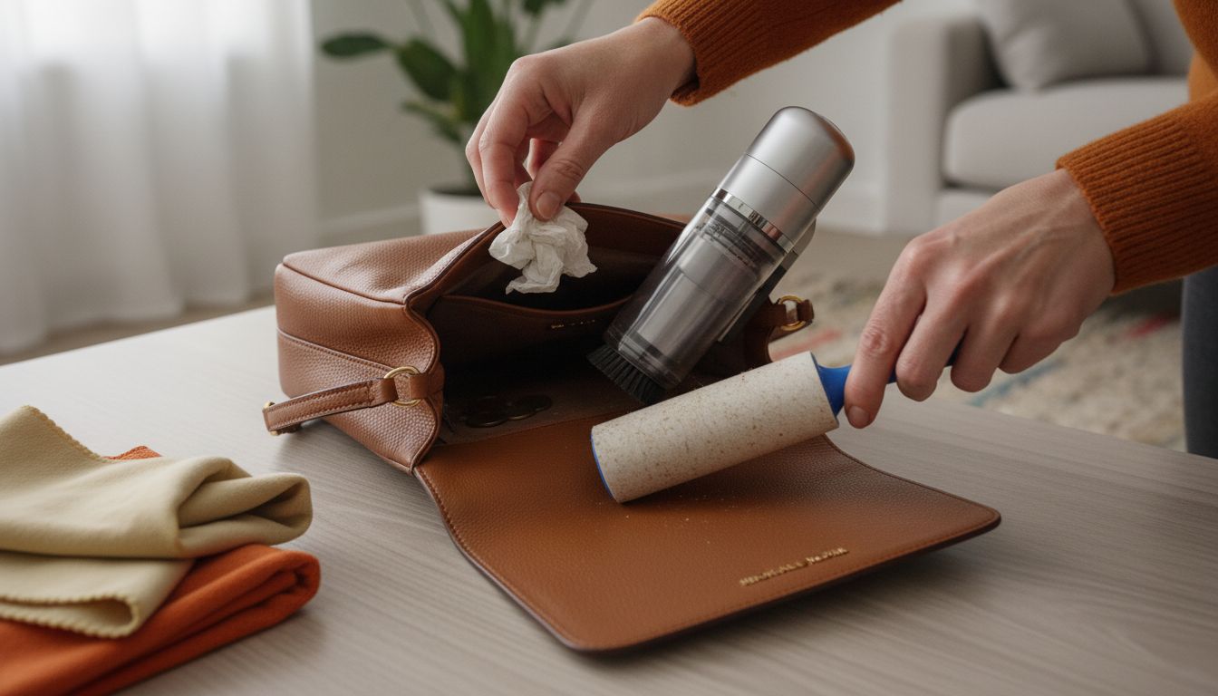 purse interior cleaning