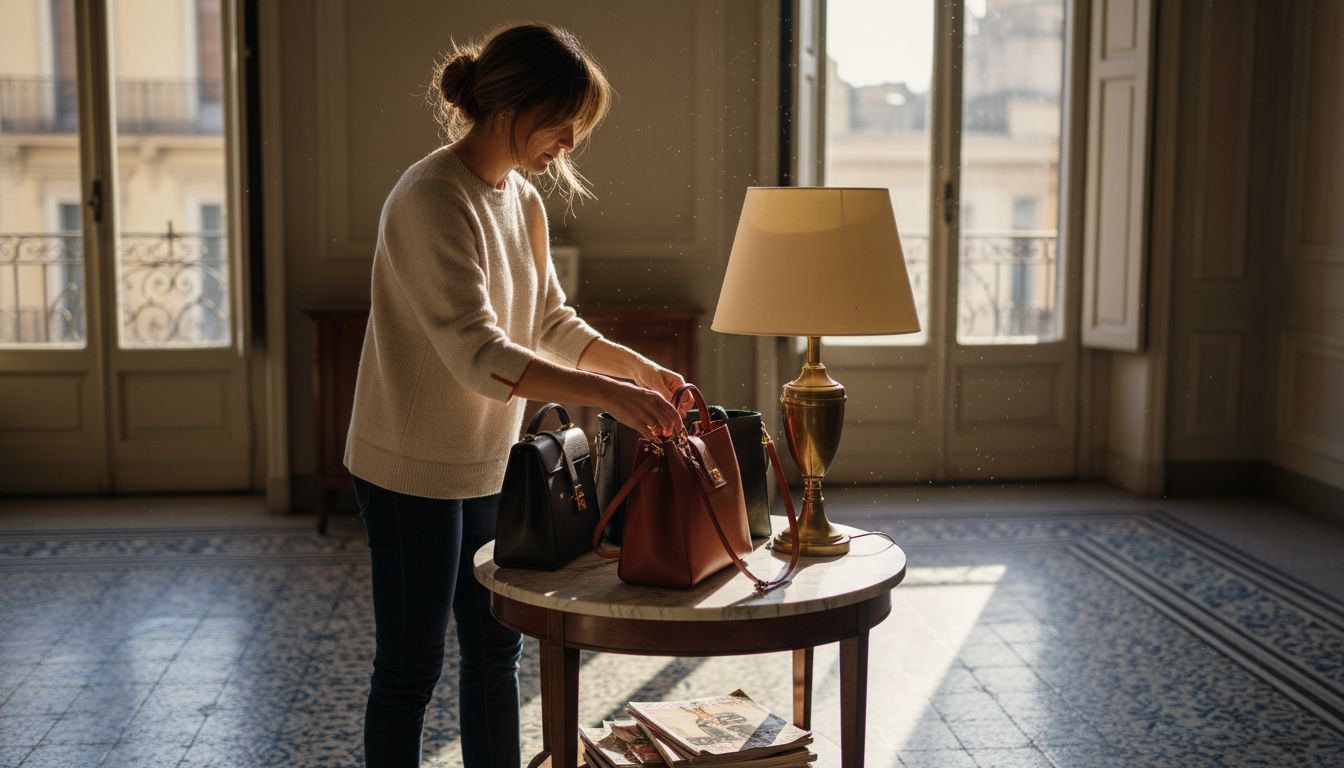 Leather handbag care