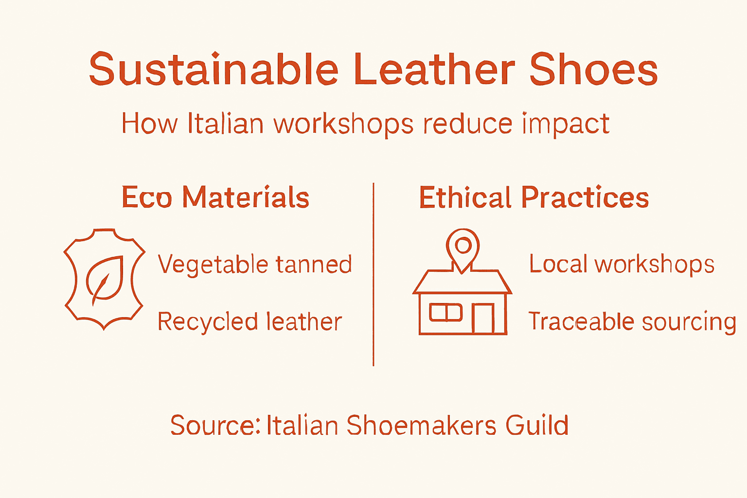 Infographic Italian shoe sustainability