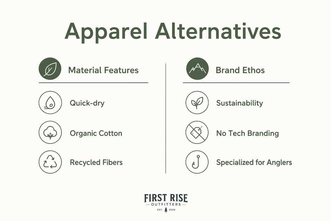 Infographic comparing Howler Bros apparel alternatives