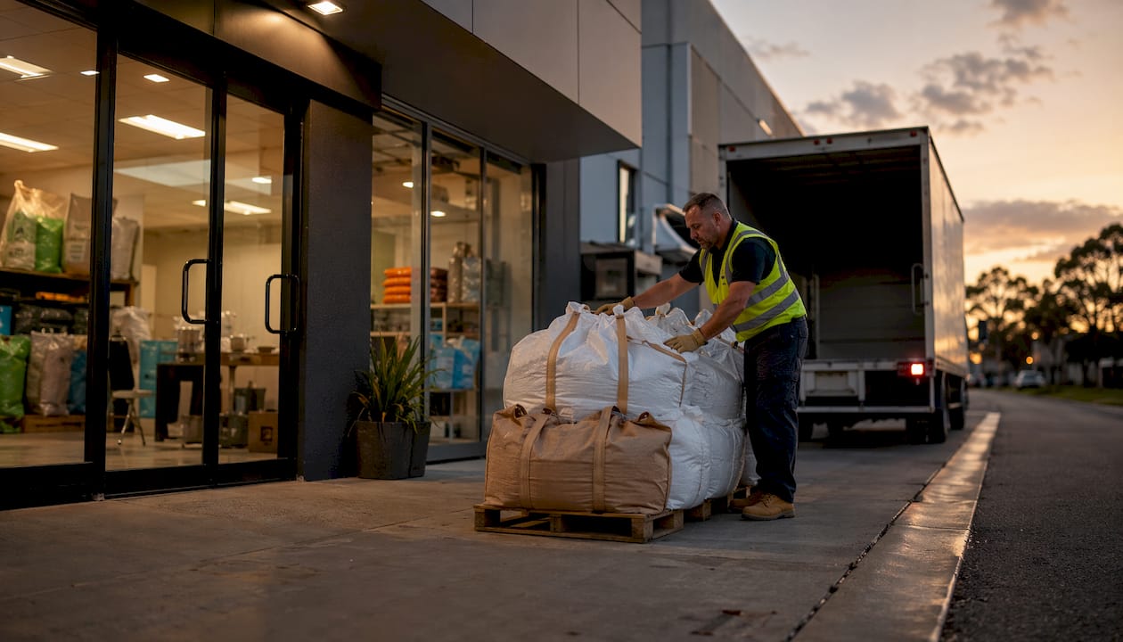Bulk Bags Australia storefront with delivery