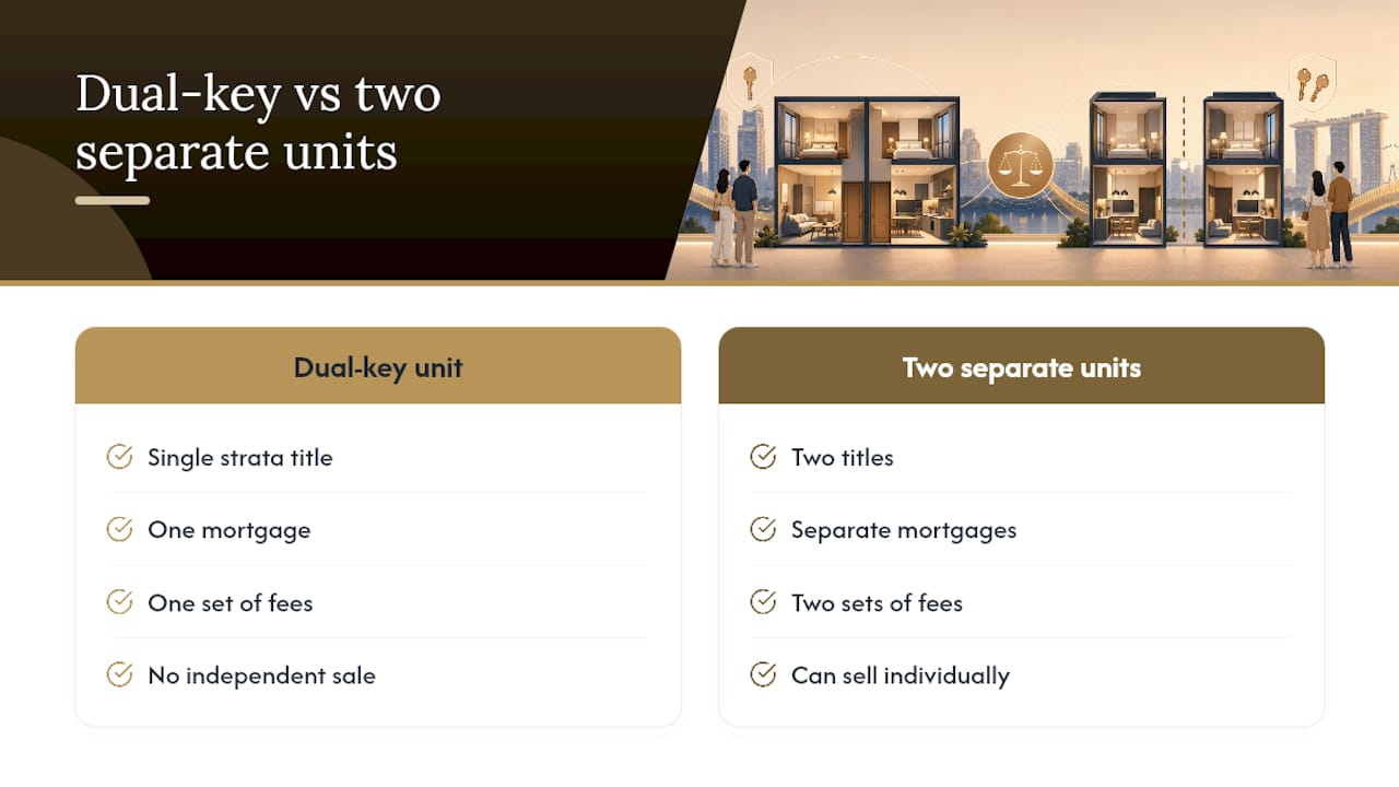 Dual-key and separate-unit ownership comparison