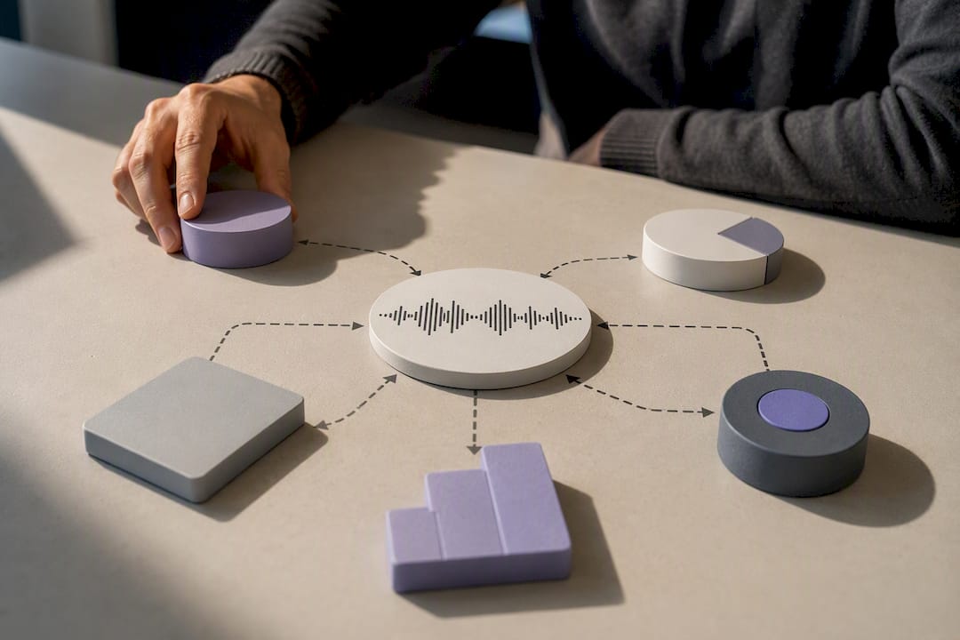 Multiple conversation signals forming balanced analysis