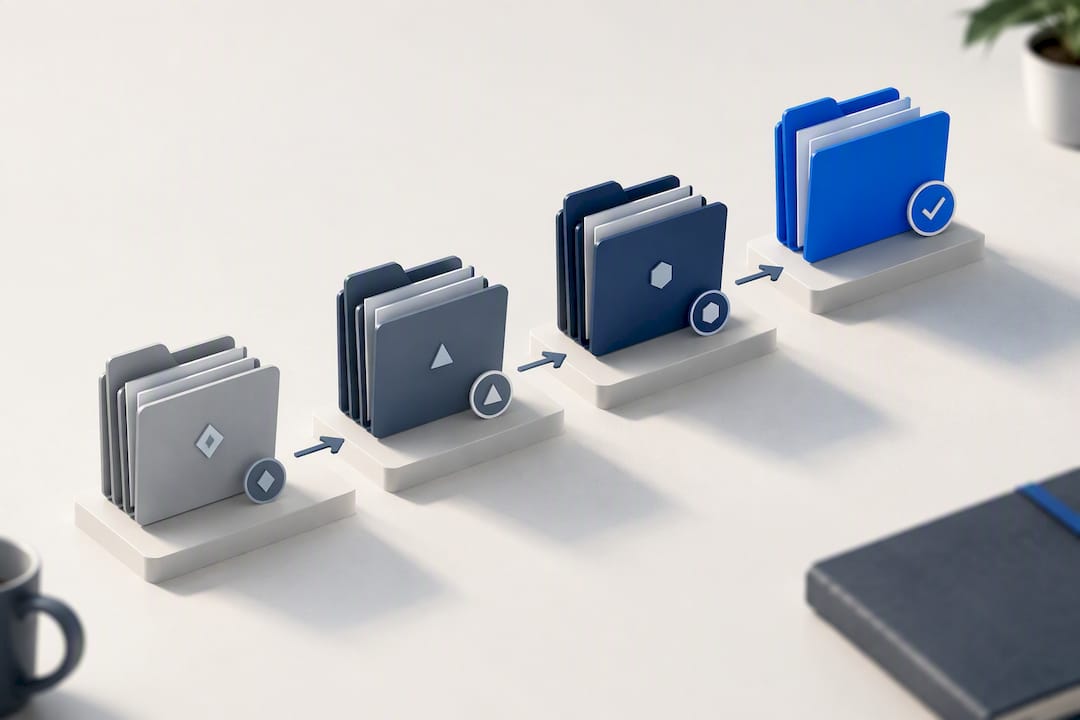 Illustration of controlled document version sequence