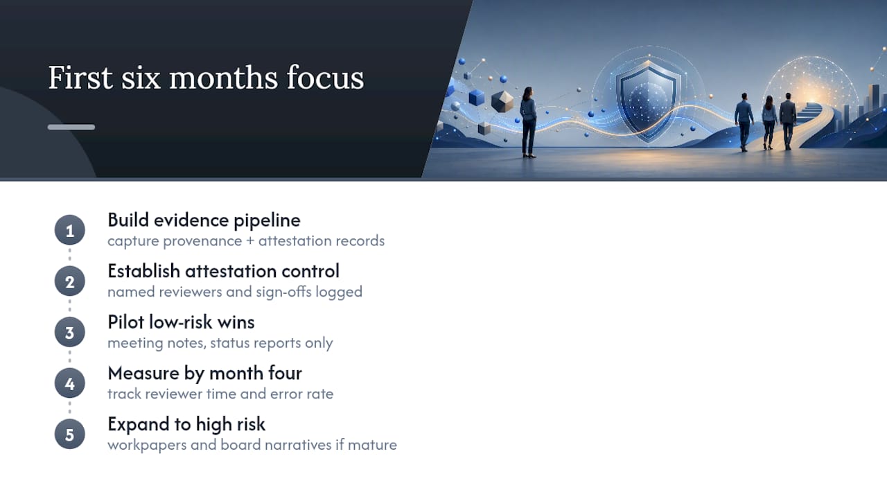 Where should you actually spend the first six months? — overview diagram