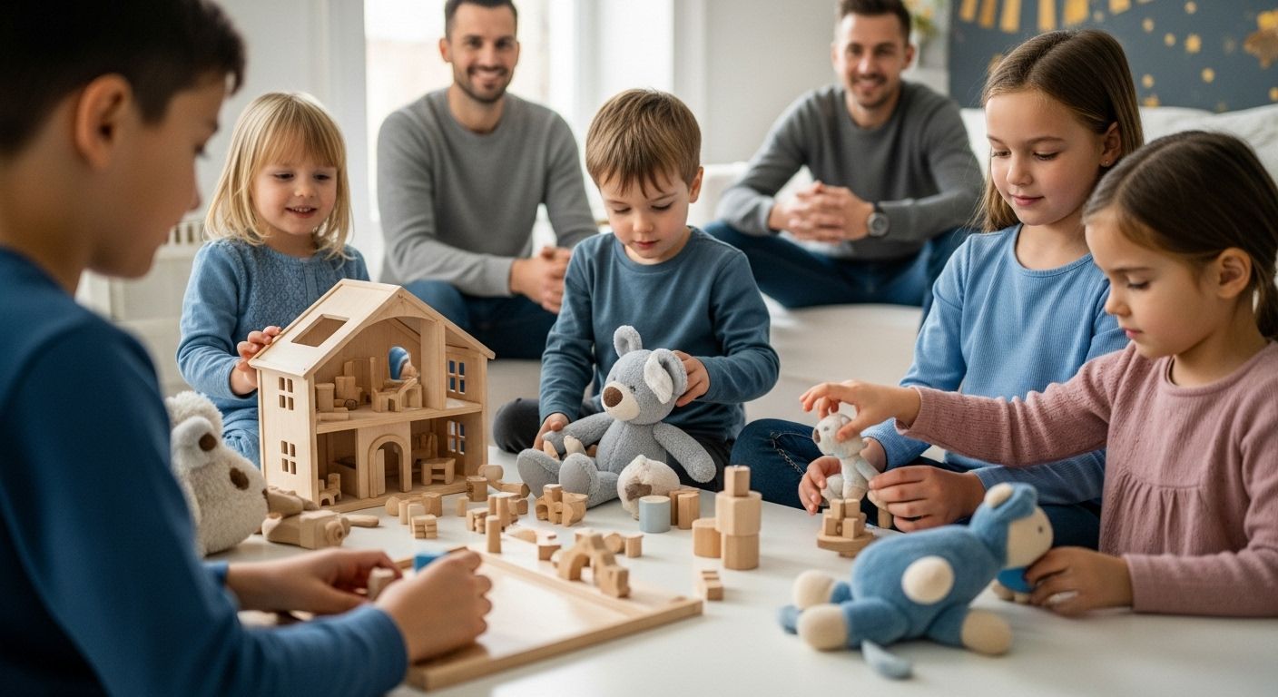 Kinder Handarbeit Spielzeug Familie