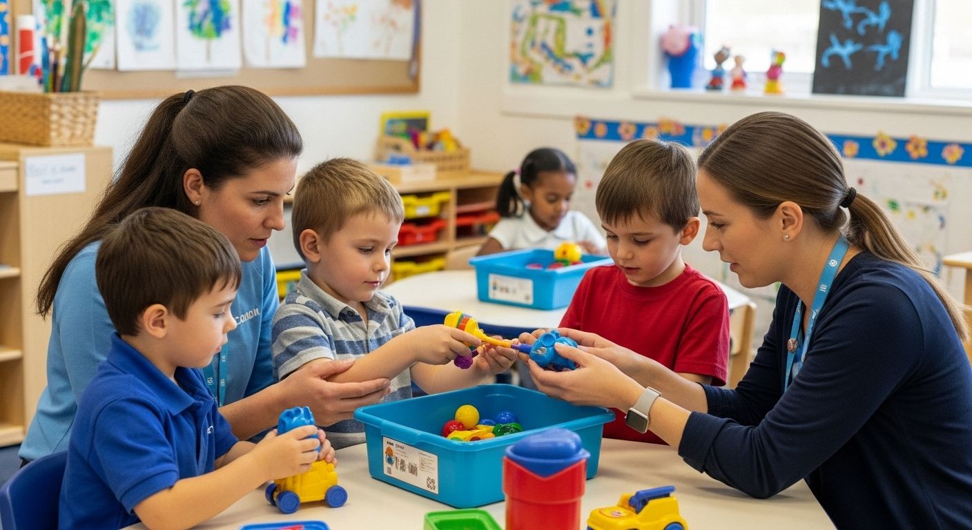 Kindergarten Spielzeug sicher testen
