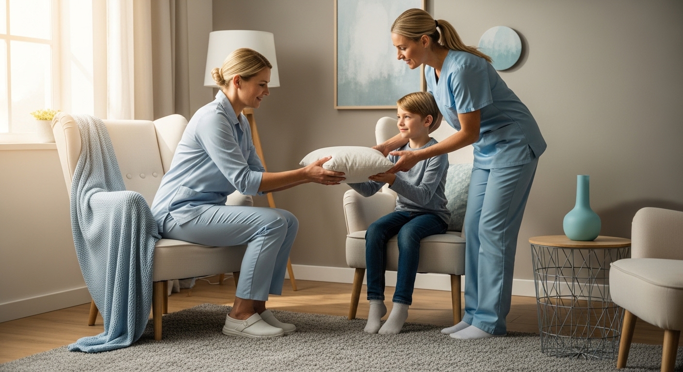 Kuschelkissen Therapie Kind