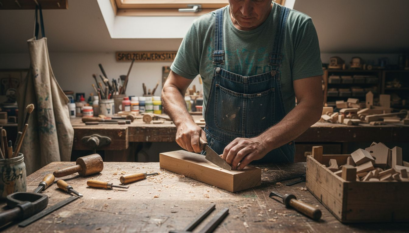 Handgefertigte Holzspielzeuge aus nachhaltiger Produktion