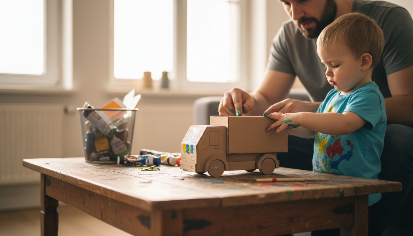 Gemeinsam kreativ: Eltern und Kinder stellen umweltfreundliches Spielzeug selbst her