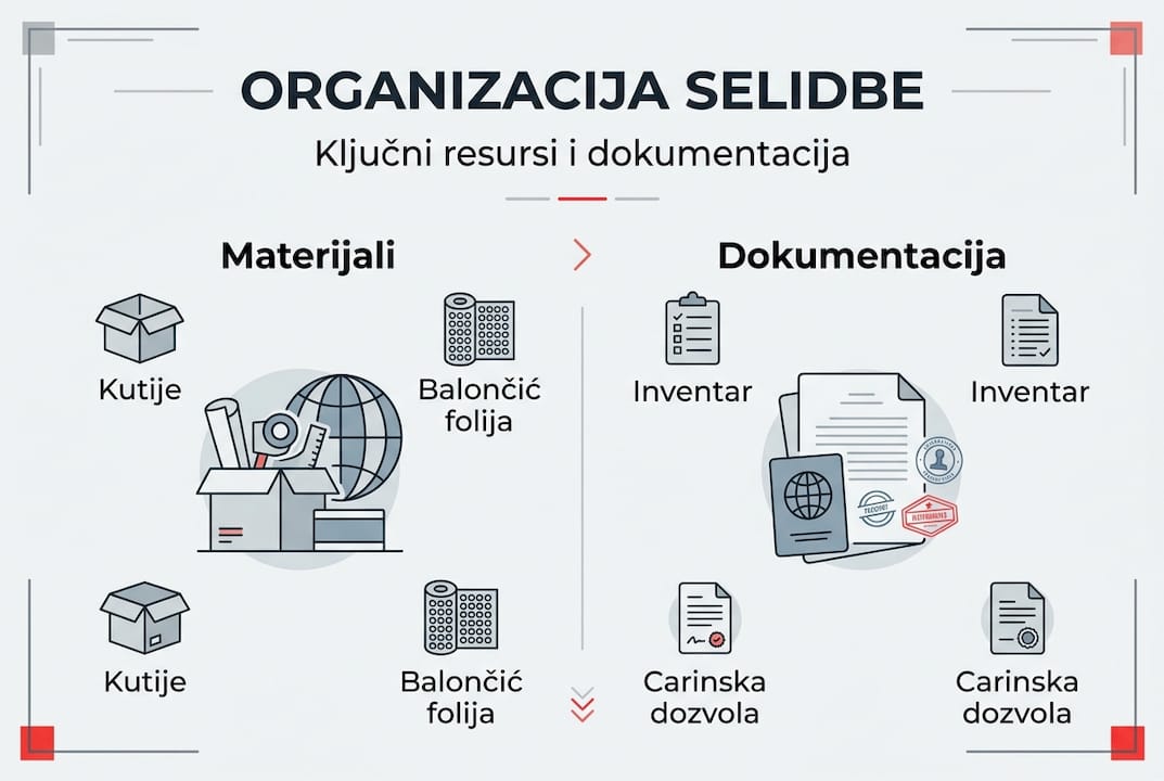 Infografik: kako da lakše organizujete selidbu – šta vam sve treba i koja dokumenta da pripremite