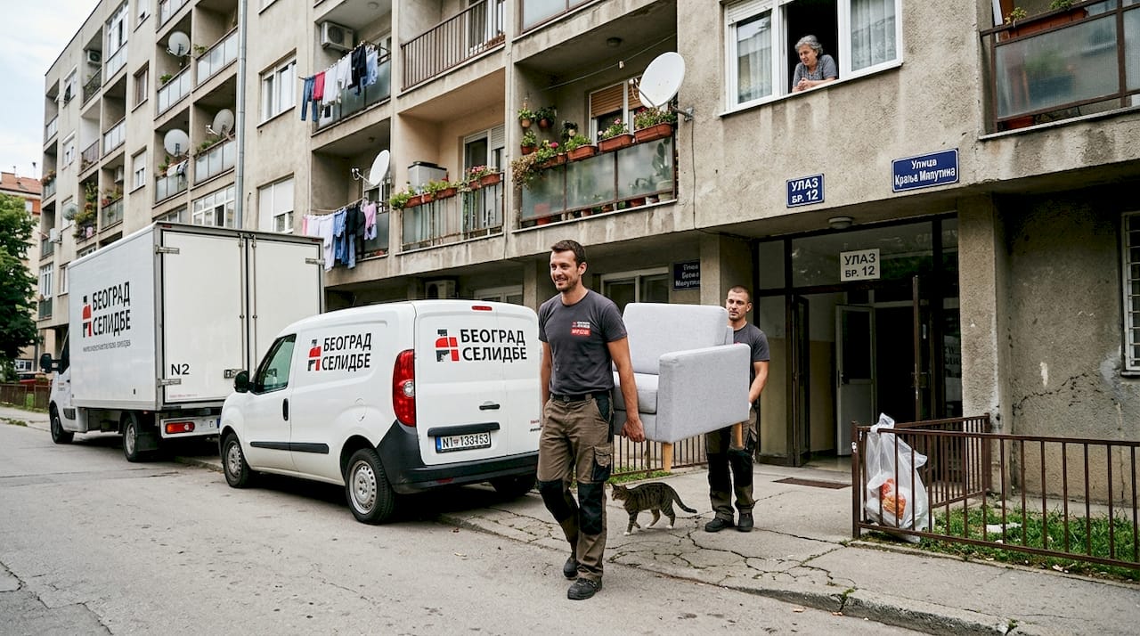 Selidbe stanova uz pomoć N1 i N2 kamiona