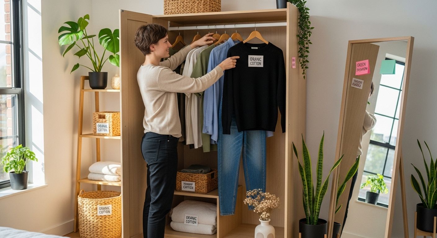 sustainable wardrobe organization