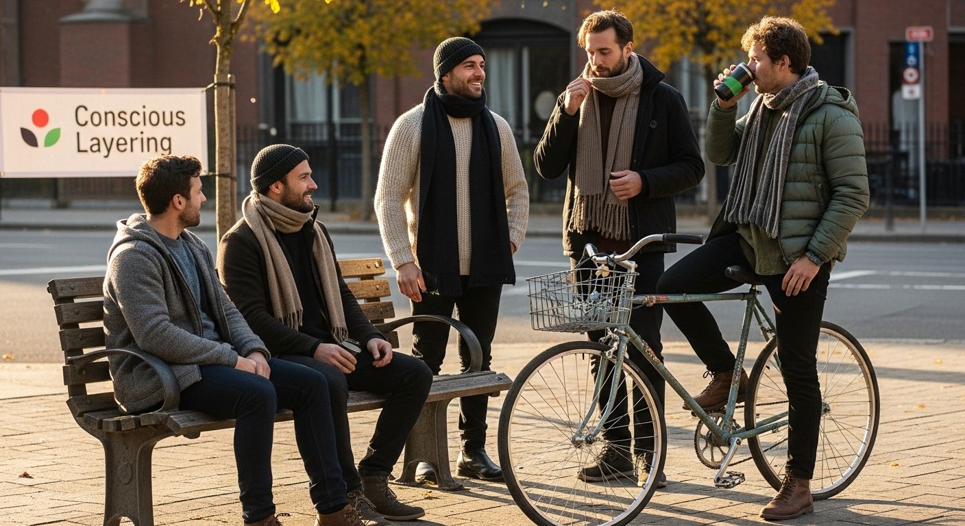 sustainable layering men autumn
