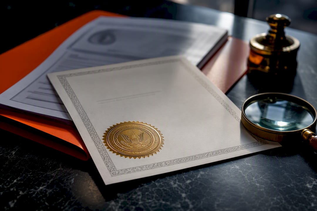 Apostille seal on federal background report