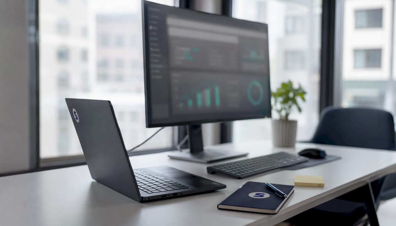 Flat illustration of PPC data devices