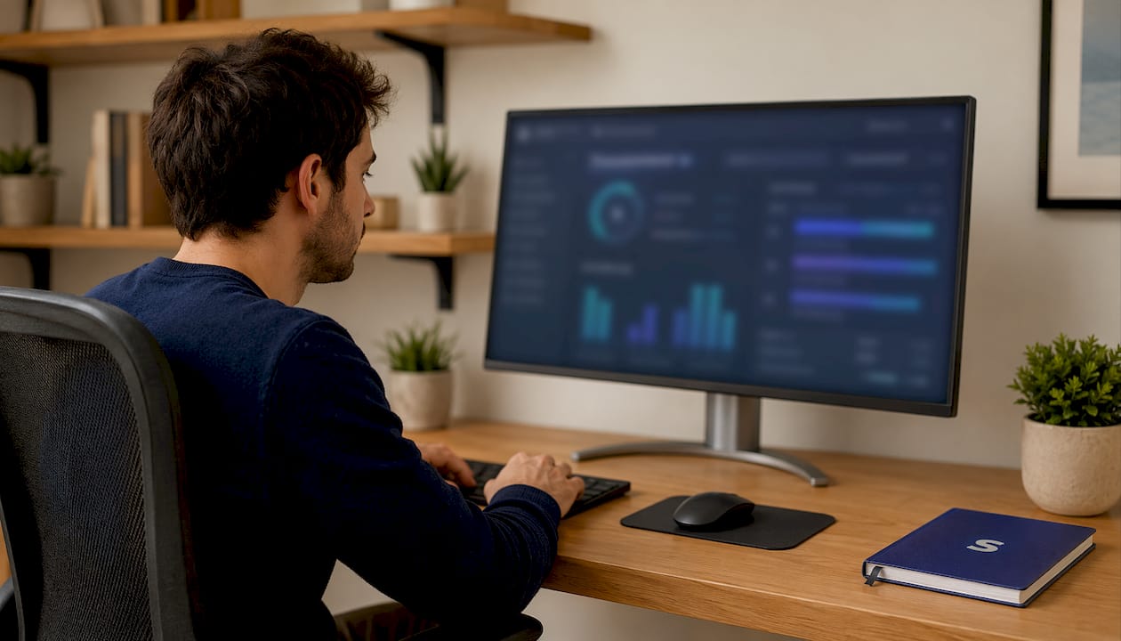 Illustration of SellerApp dashboard and analytics elements