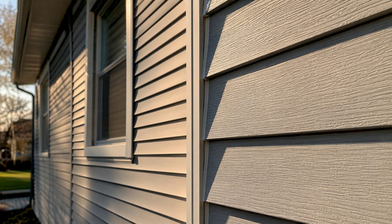 Shadow lines detail on fibre cement and vinyl siding