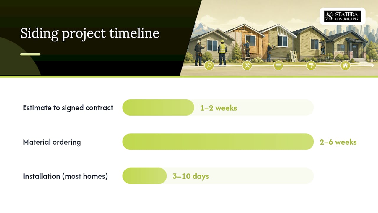 When to schedule siding work and what permits to expect — overview diagram