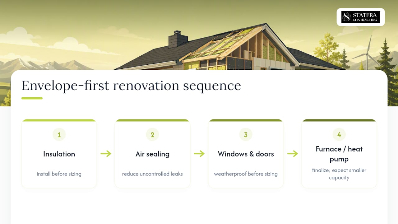 Envelope-first energy renovation sequence