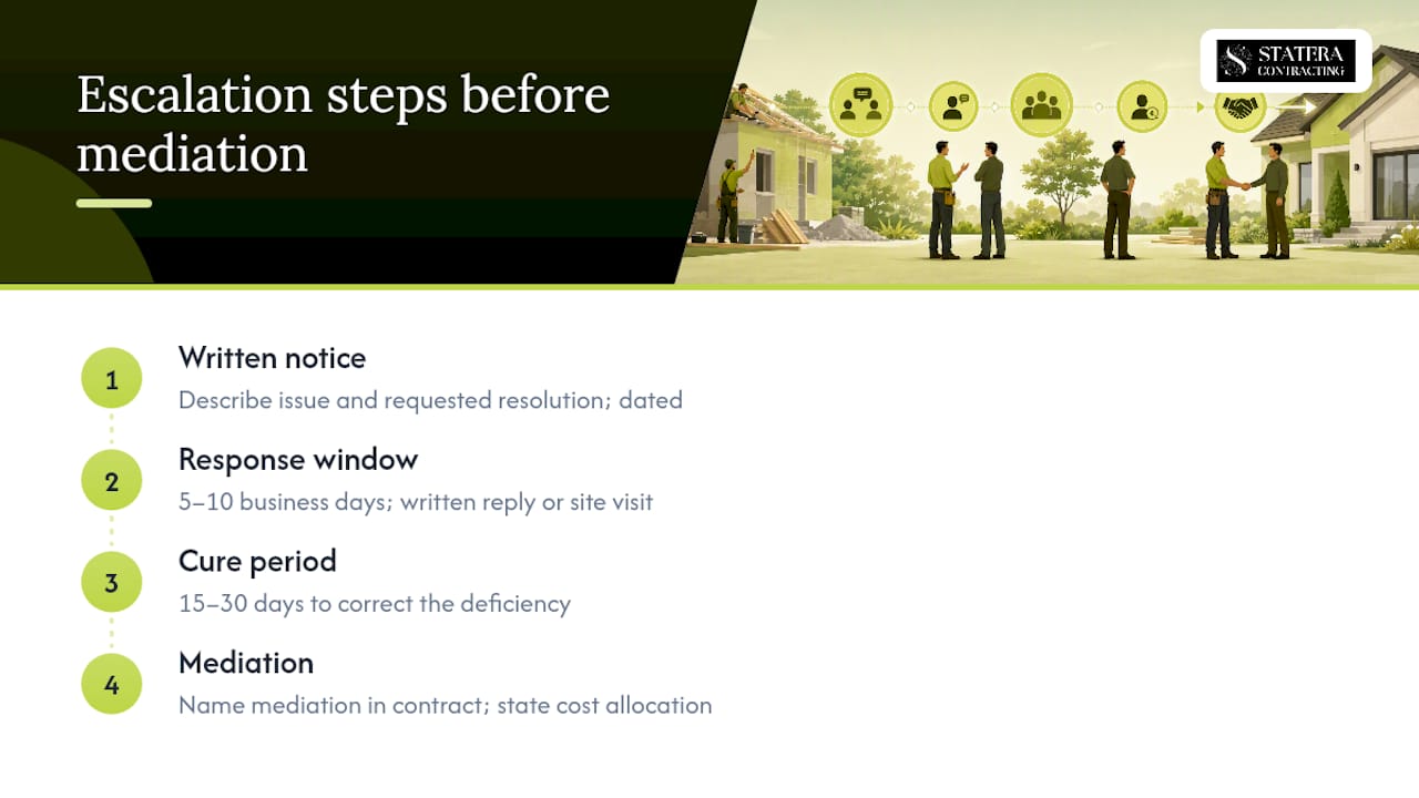 Four steps for resolving renovation disputes