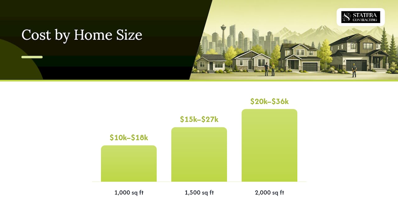 Siding area multiplied by cost range