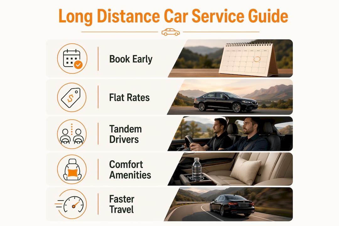 Infographic summarizing key car service tips
