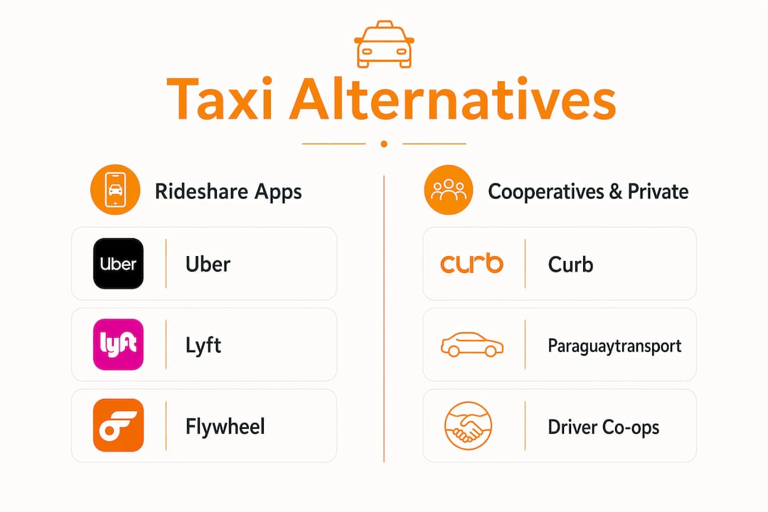 Infographic breaking down taxi alternatives