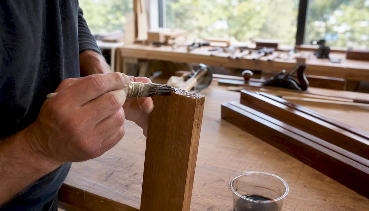 Sealing end grain of acetylated wood door
