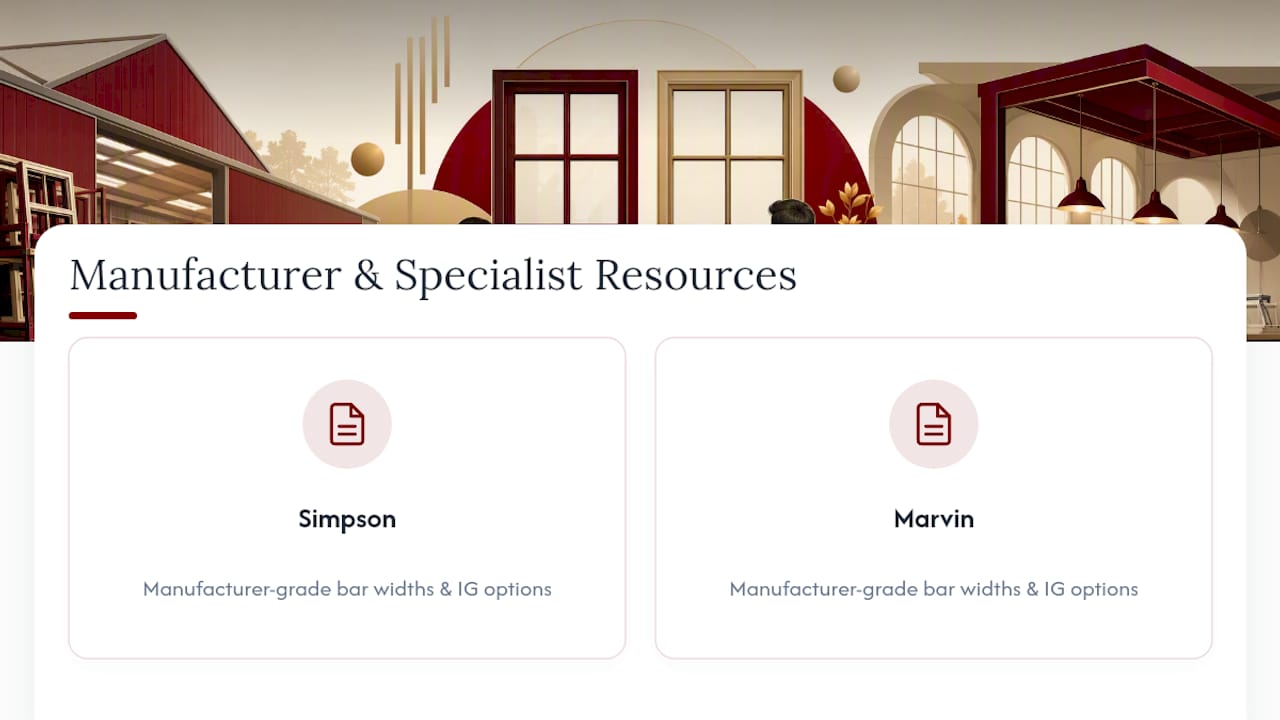 Key Manufacturer and Specialist Resources — overview diagram
