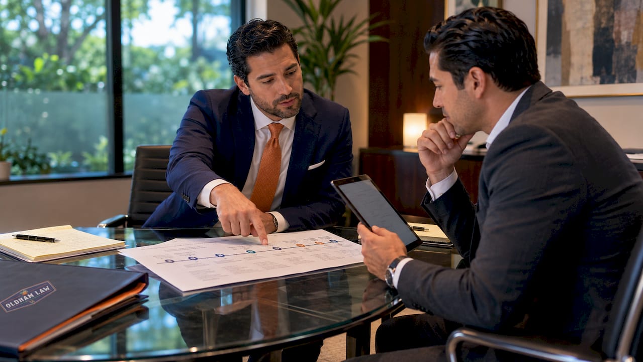 Two attorneys discussing Florida tort reform