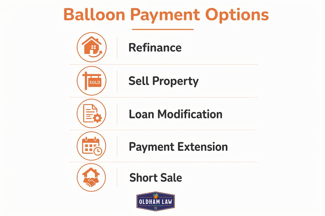 Infographic showing balloon payment options in Florida