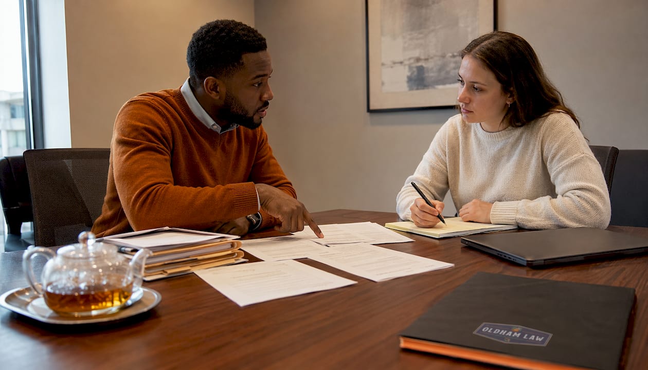 Landlord and tenant negotiating lease dispute
