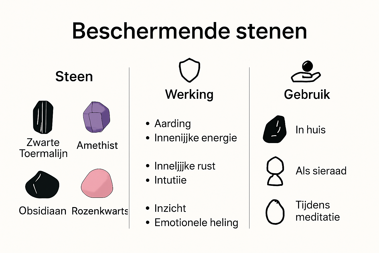 Eigenschappen en toepassingen van beschermende stenen overzicht